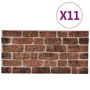 3D Wall Panels Brick Design 11 pcs EPS Dark Brown by vidaXL, Wall covering - Ref: Foro24-147197, Price: 190,83 €, Discount: %