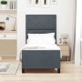 Estructura de cama Gris oscuro 80 x 200 cm Terciopelo