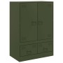 Olivgrünes Sideboard aus Stahl, 67x39x95 cm von vidaXL, Sideboards - Ref: Foro24-841809, Preis: 158,06 €, Rabatt: %