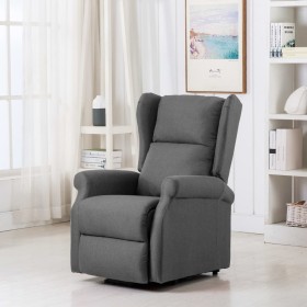 Massagesessel mit Hebesystem aus hellgrauem Stoff von vidaXL, Elektrische Massagesessel - Ref: Foro24-289740, Preis: 375,87 €...