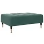 Reposapiés de terciopelo verde oscuro 77x55x31 cm by vidaXL, Ottomans - Ref: Foro24-4007395, Price: 78,90 €, Discount: %