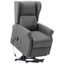 Massagesessel mit Hebesystem aus hellgrauem Stoff von vidaXL, Elektrische Massagesessel - Ref: Foro24-289740, Preis: 375,87 €...