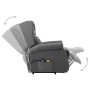Massagesessel mit Hebesystem aus hellgrauem Stoff von vidaXL, Elektrische Massagesessel - Ref: Foro24-289740, Preis: 375,87 €...
