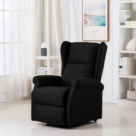 Höhenverstellbarer Massagesessel aus schwarzem Stoff von vidaXL, Elektrische Massagesessel - Ref: Foro24-289742, Preis: 361,8...