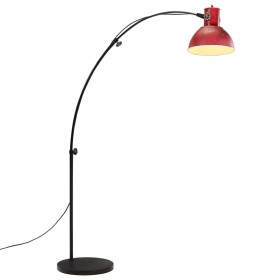 Lámpara de pie rojo desgastado 25 W E27 150 cm