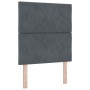 Estructura de cama Gris oscuro 80 x 200 cm Terciopelo