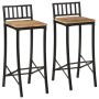 Zwei hohe Hocker aus massivem, grobem Mangoholz. von vidaXL, Küchenhocker - Ref: Foro24-358940, Preis: 141,90 €, Rabatt: %