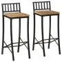 Zwei hohe Hocker aus massivem, grobem Mangoholz. von vidaXL, Küchenhocker - Ref: Foro24-358940, Preis: 140,24 €, Rabatt: %