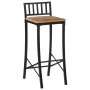 Zwei hohe Hocker aus massivem, grobem Mangoholz. von vidaXL, Küchenhocker - Ref: Foro24-358940, Preis: 141,90 €, Rabatt: %