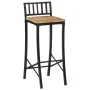 Taburetes altos 2 uds madera maciza de mango rugosa by vidaXL, Kitchen stools - Ref: Foro24-358940, Price: 140,24 €, Discount: %