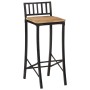 Zwei hohe Hocker aus massivem, grobem Mangoholz. von vidaXL, Küchenhocker - Ref: Foro24-358940, Preis: 141,90 €, Rabatt: %