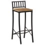 Zwei hohe Hocker aus massivem, grobem Mangoholz. von vidaXL, Küchenhocker - Ref: Foro24-358940, Preis: 141,90 €, Rabatt: %
