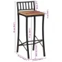 Zwei hohe Hocker aus massivem, grobem Mangoholz. von vidaXL, Küchenhocker - Ref: Foro24-358940, Preis: 140,24 €, Rabatt: %