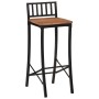 Zwei hohe Hocker aus massivem Akazienholz. von vidaXL, Küchenhocker - Ref: Foro24-358942, Preis: 104,41 €, Rabatt: %