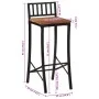 Taburetes altos 2 uds madera maciza de acacia by vidaXL, Kitchen stools - Ref: Foro24-358942, Price: 103,64 €, Discount: %