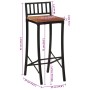 Zwei hohe Hocker aus massivem Akazienholz. von vidaXL, Küchenhocker - Ref: Foro24-358942, Preis: 104,41 €, Rabatt: %