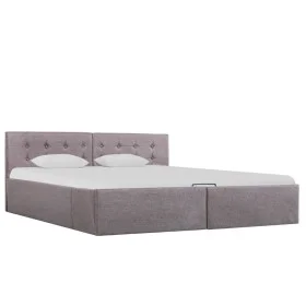 Hydraulic canapé bed with storage taupe fabric 160x200 cm by vidaXL, Beds and slatted bases - Ref: Foro24-285598, Price: 349,...