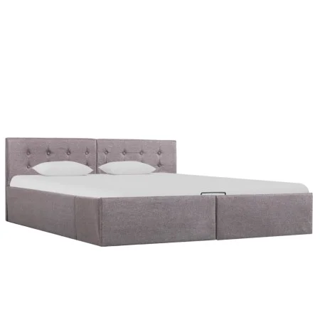 Hydraulic canapé bed with storage taupe fabric 160x200 cm by vidaXL, Beds and slatted bases - Ref: Foro24-285598, Price: 349,...