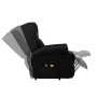Black fabric elevating massage chair by vidaXL, Electric massage chairs - Ref: Foro24-289742, Price: 361,81 €, Discount: %