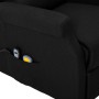Höhenverstellbarer Massagesessel aus schwarzem Stoff von vidaXL, Elektrische Massagesessel - Ref: Foro24-289742, Preis: 361,8...