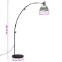 Lámpara de pie plateado vintage 25 W E27 150 cm