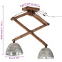 Vintage silberne Deckenleuchte 25 W E27 29x18x85 cm von vidaXL, Lampen - Ref: Foro24-371928, Preis: 119,98 €, Rabatt: %