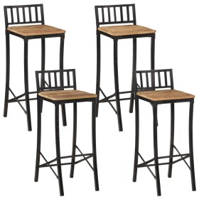 High stools 4 pcs solid rough mango wood by vidaXL, Kitchen stools - Ref: Foro24-358941, Price: 201,94 €, Discount: %