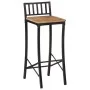 Taburetes altos 4 uds madera maciza de mango rugosa de vidaXL, Taburetes de cocina - Ref: Foro24-358941, Precio: 200,44 €, De...