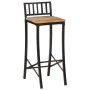 Hohe Hocker, 4 Stück, massives raues Mangoholz von vidaXL, Küchenhocker - Ref: Foro24-358941, Preis: 201,94 €, Rabatt: %