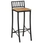 Taburetes altos 4 uds madera maciza de mango rugosa de vidaXL, Taburetes de cocina - Ref: Foro24-358941, Precio: 200,44 €, De...
