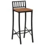 Hohe Hocker 4 Stück aus massivem Akazienholz von vidaXL, Küchenhocker - Ref: Foro24-358943, Preis: 200,18 €, Rabatt: %