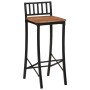 Taburetes altos 4 uds madera maciza de acacia de vidaXL, Taburetes de cocina - Ref: Foro24-358943, Precio: 202,59 €, Descuent...