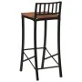 Hohe Hocker 4 Stück aus massivem Akazienholz von vidaXL, Küchenhocker - Ref: Foro24-358943, Preis: 200,18 €, Rabatt: %