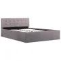 Cama canapé hidráulica con almacenaje tela gris topo 120x200 cm de vidaXL, Camas y somieres - Ref: Foro24-285596, Precio: 328...