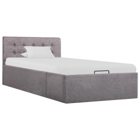 Cama canapé hidraúlica con almacenaje tela gris topo 90x200 cm de vidaXL, Camas y somieres - Ref: Foro24-285594, Precio: 233,...