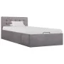 Hydraulic canapé bed with storage in taupe fabric 90x200 cm by vidaXL, Beds and slatted bases - Ref: Foro24-285594, Price: 22...