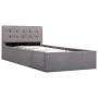 Hydraulic canapé bed with storage in taupe fabric 90x200 cm by vidaXL, Beds and slatted bases - Ref: Foro24-285594, Price: 22...