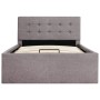 Hydraulic canapé bed with storage in taupe fabric 90x200 cm by vidaXL, Beds and slatted bases - Ref: Foro24-285594, Price: 23...
