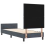Estructura de cama Gris oscuro 80 x 200 cm Terciopelo