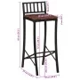 Hohe Hocker, 2 Stück, Massivholz aus recyceltem Holz von vidaXL, Küchenhocker - Ref: Foro24-358944, Preis: 103,30 €, Rabatt: %