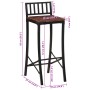 Hohe Hocker, 2 Stück, Massivholz aus recyceltem Holz von vidaXL, Küchenhocker - Ref: Foro24-358944, Preis: 104,22 €, Rabatt: %