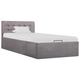 Hydraulic canapé bed with storage taupe fabric 100x200 cm by vidaXL, Beds and slatted bases - Ref: Foro24-285595, Price: 276,...