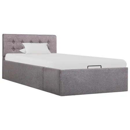 Hydraulic canapé bed with storage taupe fabric 100x200 cm by vidaXL, Beds and slatted bases - Ref: Foro24-285595, Price: 276,...