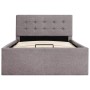 Cama canapé hidraúlica con almacenaje tela gris topo 100x200 cm de vidaXL, Camas y somieres - Ref: Foro24-285595, Precio: 282...