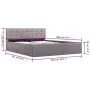 Hydraulic canapé bed with storage taupe fabric 140x200 cm by vidaXL, Beds and slatted bases - Ref: Foro24-285597, Price: 352,...