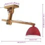 Abgenutzte rote Deckenleuchte 25 W E27 105x30x65-108 cm von vidaXL, Lampen - Ref: Foro24-371927, Preis: 78,67 €, Rabatt: %