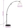 Weiße Stehleuchte 25 W E27 150 cm von vidaXL, Lampen - Ref: Foro24-371938, Preis: 106,19 €, Rabatt: %