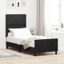Estructura de cama con cabecera Negro 80 x 200 cm Terciopelo