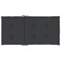 Cojín de silla de jardín respaldo bajo 6 uds tela Oxford negro de vidaXL, Cojines para sillas y sofás - Ref: Foro24-314138, P...