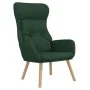 Sillón de relax con taburete tela verde oscuro de vidaXL, Sillones - Ref: Foro24-3097755, Precio: 144,43 €, Descuento: %